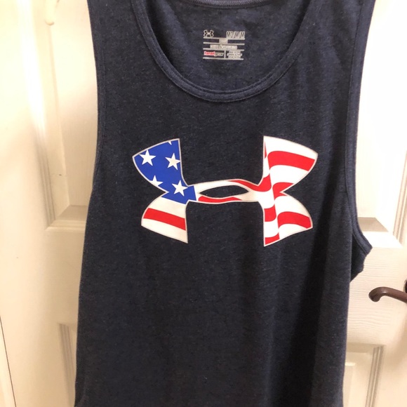 Under Armour Other - 🇺🇸 MD Men’s American Flag Under Armour Logo Tank